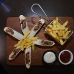 Beef Burger With Cheese Saj
